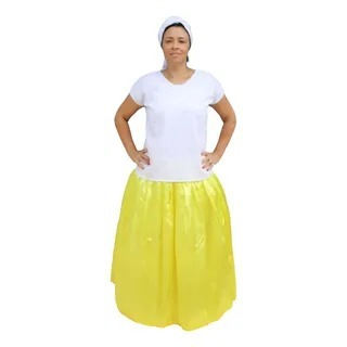 Saia de Cetim Amarela CIGANOS/OXUM/BAIANOS UMBANDA/CANDOMBLE