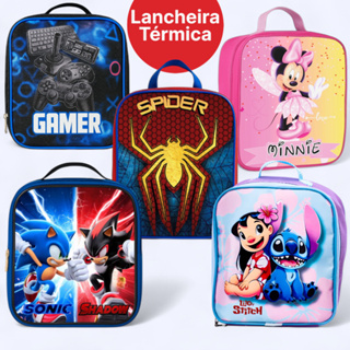 Lancheira Térmica Infantil Escolar | Estampas para Meninos e Meninas | Ideal para Volta às Aulas em Oferta na Shopee