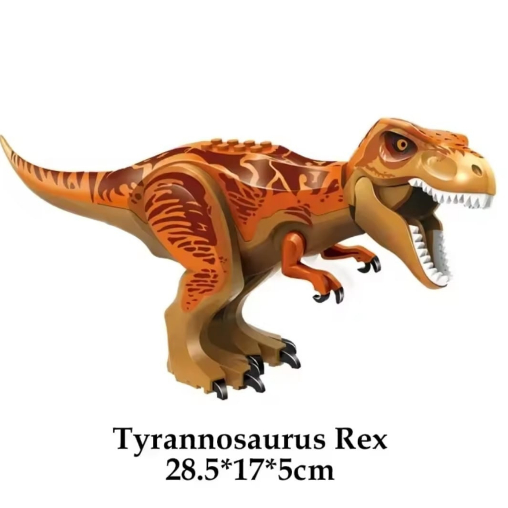 Dinossauro Peças Construção Bloco Montar Tamanho Grande 28Cm Brinquedo