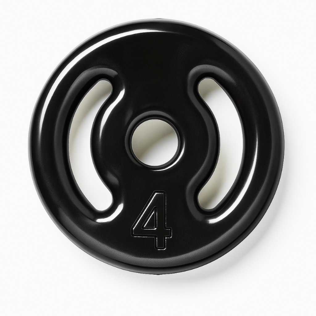 Anilha 4kg Emborrachada Peso Academia Treino Premium Fitness