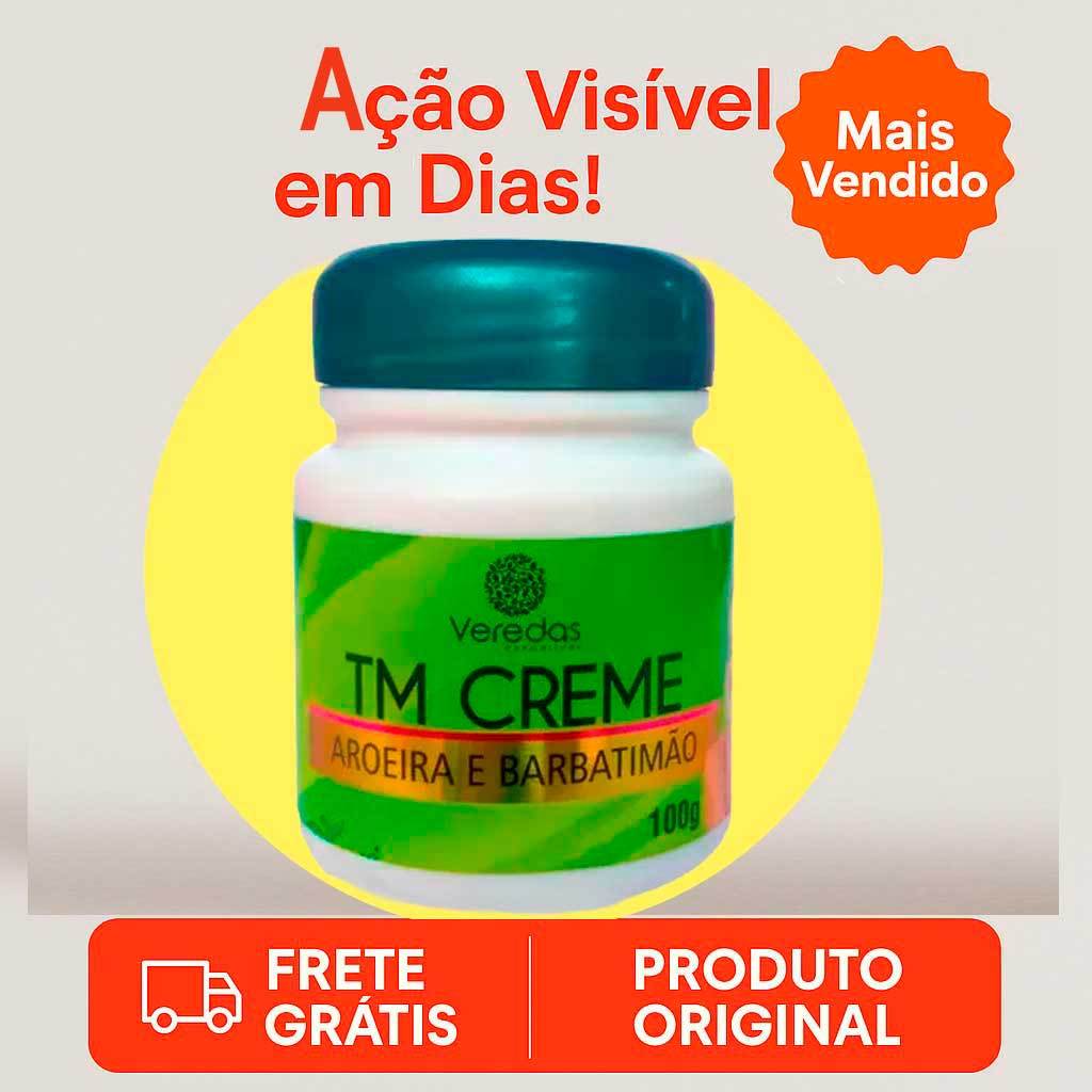 Creme Facial Seca Espinhas e Tira manchas do Rosto Melasma Aroeira e Barbatimão TM CREME VEREDAS
