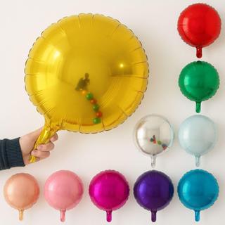 5/10/15 Balões Redondo Liso Metalizado 45cm - Balão Festa Redondo em Oferta na Shopee