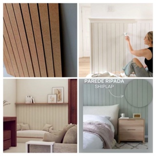 20 unidades 150x10cm de mdf 3mm Lambril Quadrada Shiplap Decorar em Oferta na Shopee