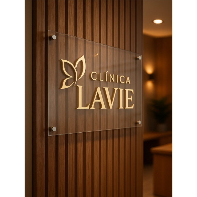 Placa Retangular em Acrílico Espelhado – Personalize com Sua Marca Destaque sua marca 50x30