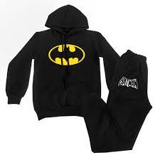 Conjunto Moletom Preto Infantil Blusa de Frio Desenho Menino batman
