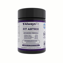 FitArtrix® AlwaysFit - Colágeno Tipo II, Magnésio, Vitamina D3 e K2 MK-7 - 60 Cápsulas
