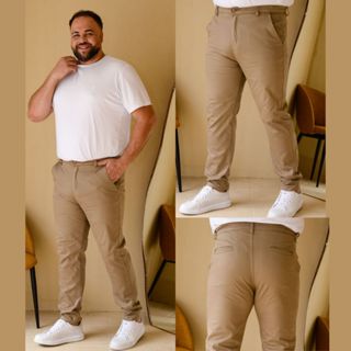 Calça Plus Size Masculina Sport Fino com Lycra Alta Qualidade tamanhos Especiais 50 52 54 56 em Oferta na Shopee