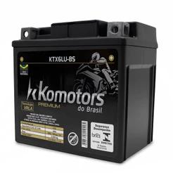 Bateria KTX6LU 12V 6Ah Biz Bros Pop Titan Fan XRE CBR YBR 12V 6Ah Komotors