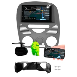 Multimidia 7" Polegadas Android Palio Fire G2 Siena Strada Weekend Sem Ar CarPlay Wi-Fi + Câmera Ré