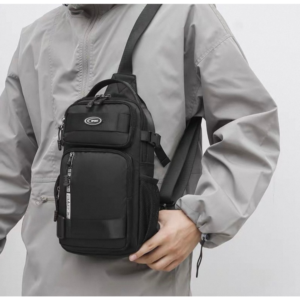 Mochila Pochete Impermeável Sport Shoulder Bag Transversal Bolsa Premium