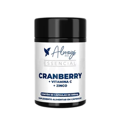 Cranberry com Vit. C e Zinco em Cápsulas - 60 Cápsulas - 1 Unidade