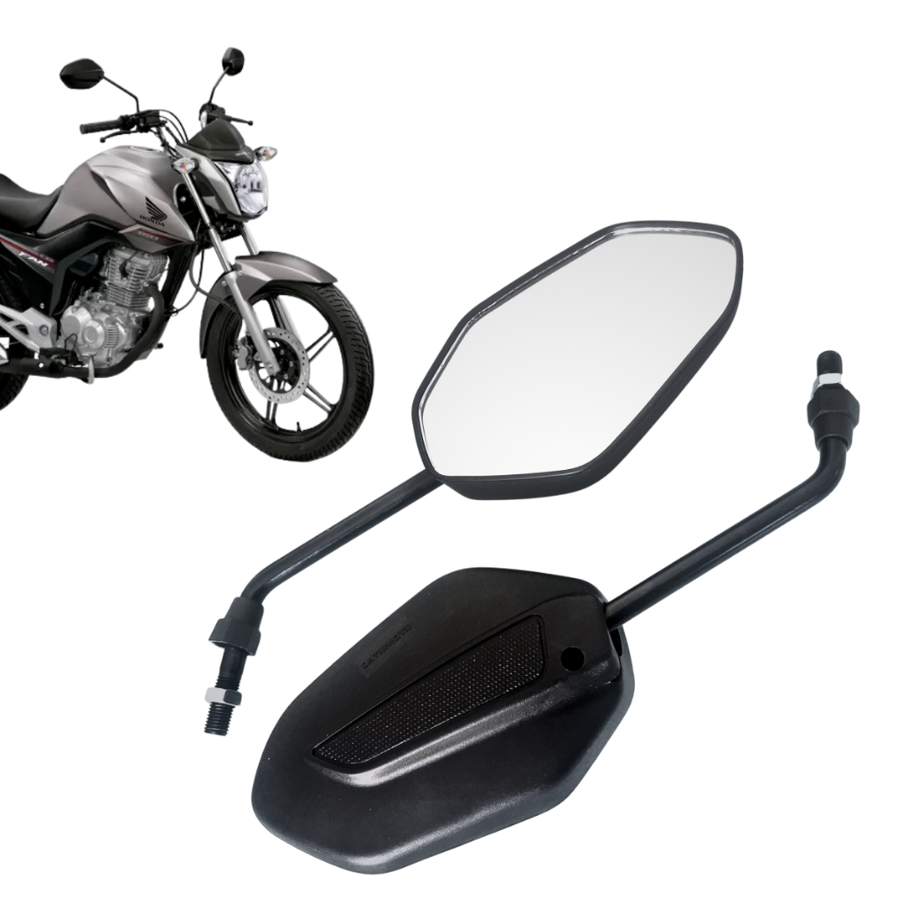 Espelho Retrovisor Moto Honda Titan 150/160 Modelo Original Rosca M10 2014 em diante