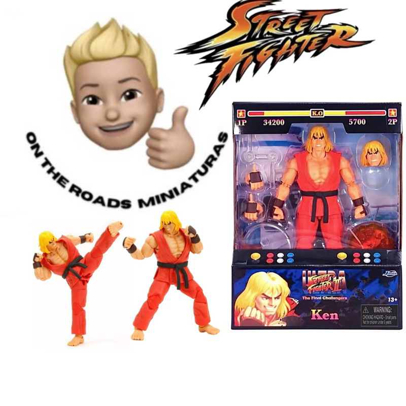 Miniatura Action ken Edição Limitada - Ultra Street Fighter II - Jada Toys