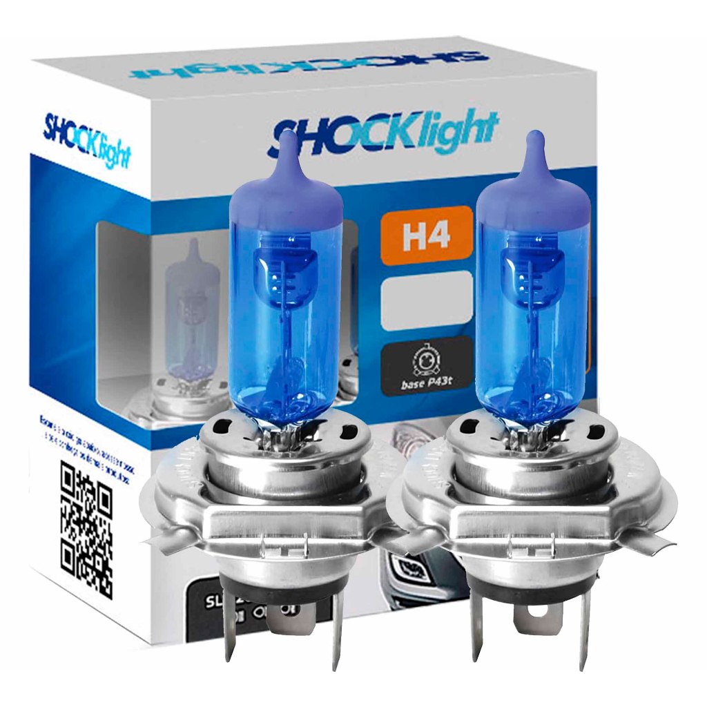 Lâmpadas Super Brancas 8500K H1 H3 H4 H7 H8 H11 H27 HB4 Shocklight