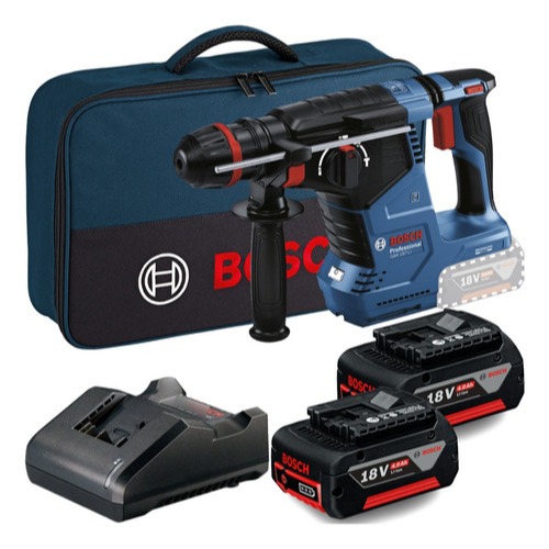 Kit Martelete Rompedor Bosch GBH 187 LI + 2 Baterias 4 Ah + Bolsa + Carregador