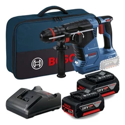 Kit Martelete Rompedor Bosch GBH 187 LI + 2 Baterias 4 Ah + Bolsa + Carregador