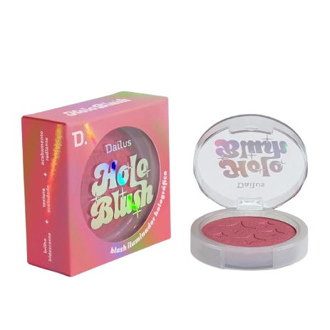 Dailus Holo Blush Iluminador Vegano 5,2g Alta Pigmentação