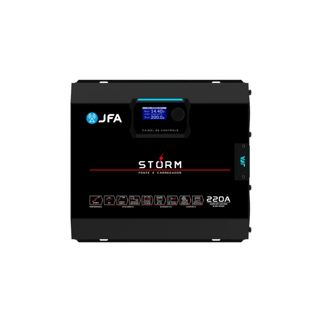 Fonte Carregador Jfa 220a Storm 12v Bivolt Com Medidor Cca em Oferta na Shopee
