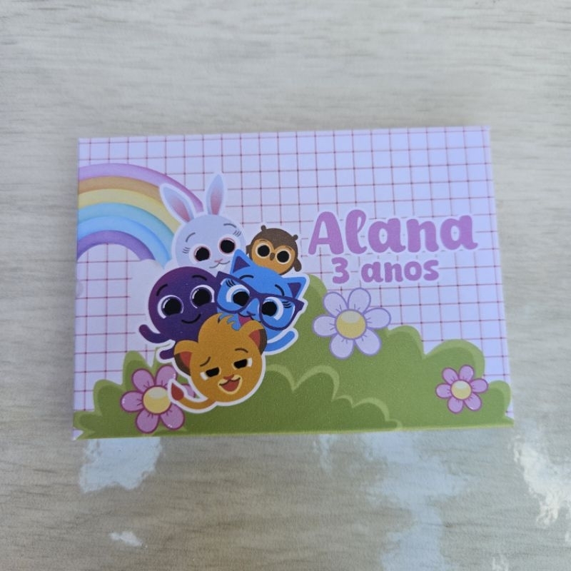 caixa porta kit kat do tema BOLOFOFOS MENINA ROSA /kit festa lembrancinha personalizada/mimo/aniversário