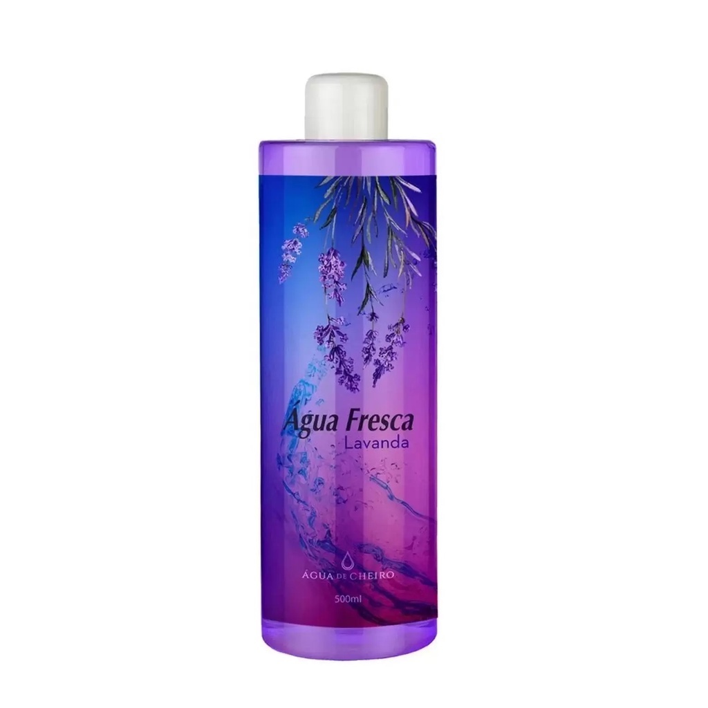 Body Splash Água Fresca Lavanda 500ml Água de Cheiro Perfumaria