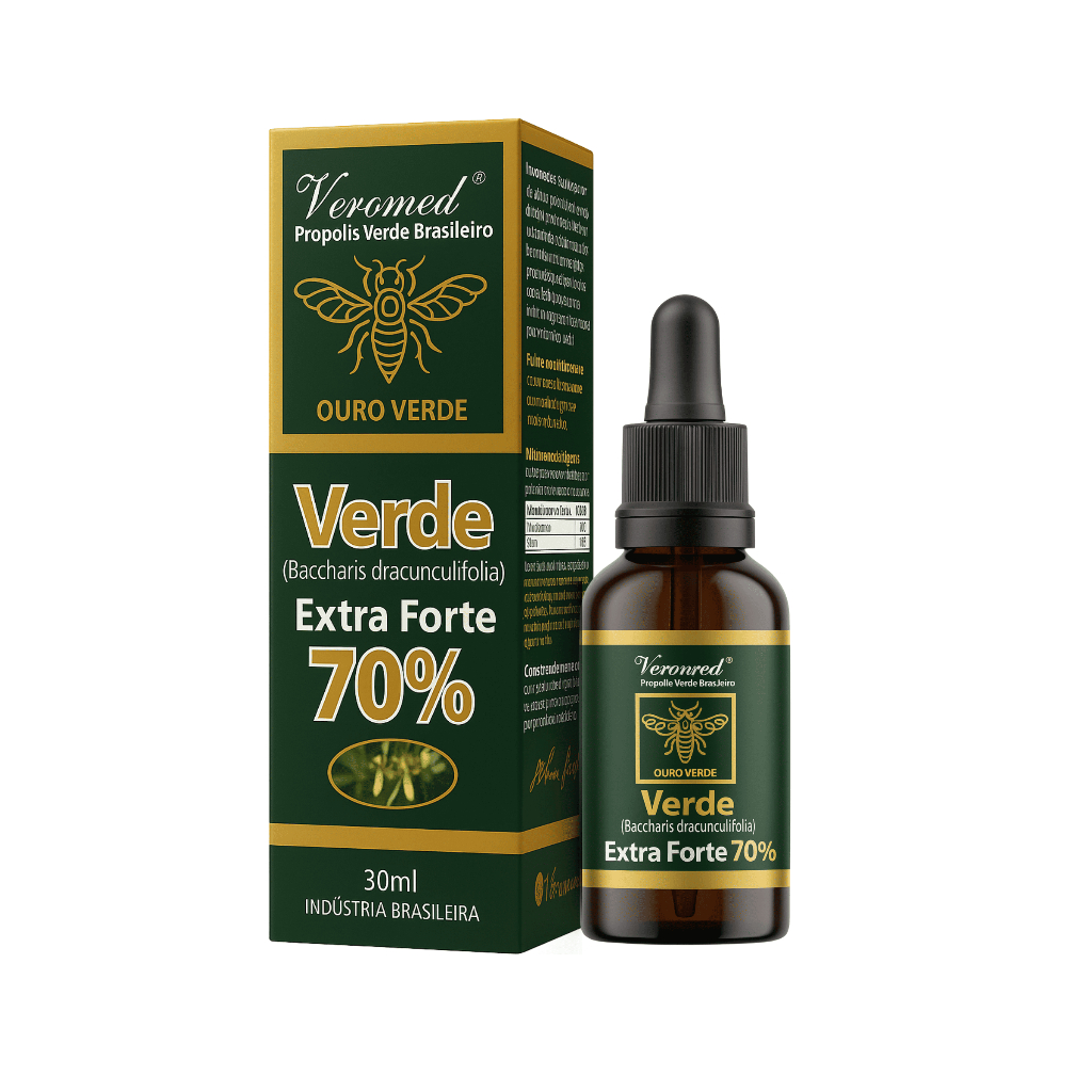 Extrato Própolis Verde Brasileiro Extra Forte 70% Veromed 30ml
