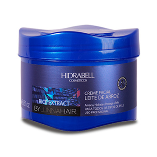 Facial Leite de Arroz 250g Hidrabell - Hidratante Facial e Pré Maquiagem (Efeito Primer) em Oferta na Shopee