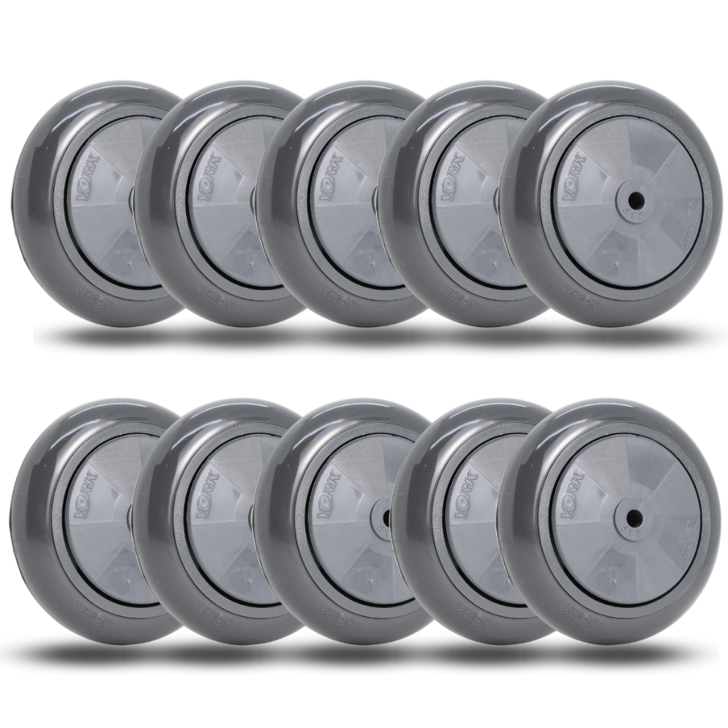 Kit 10 Roda 512 5 Polegadas Carrinho Supermercado Rolamento Esfera Alta Qualidade