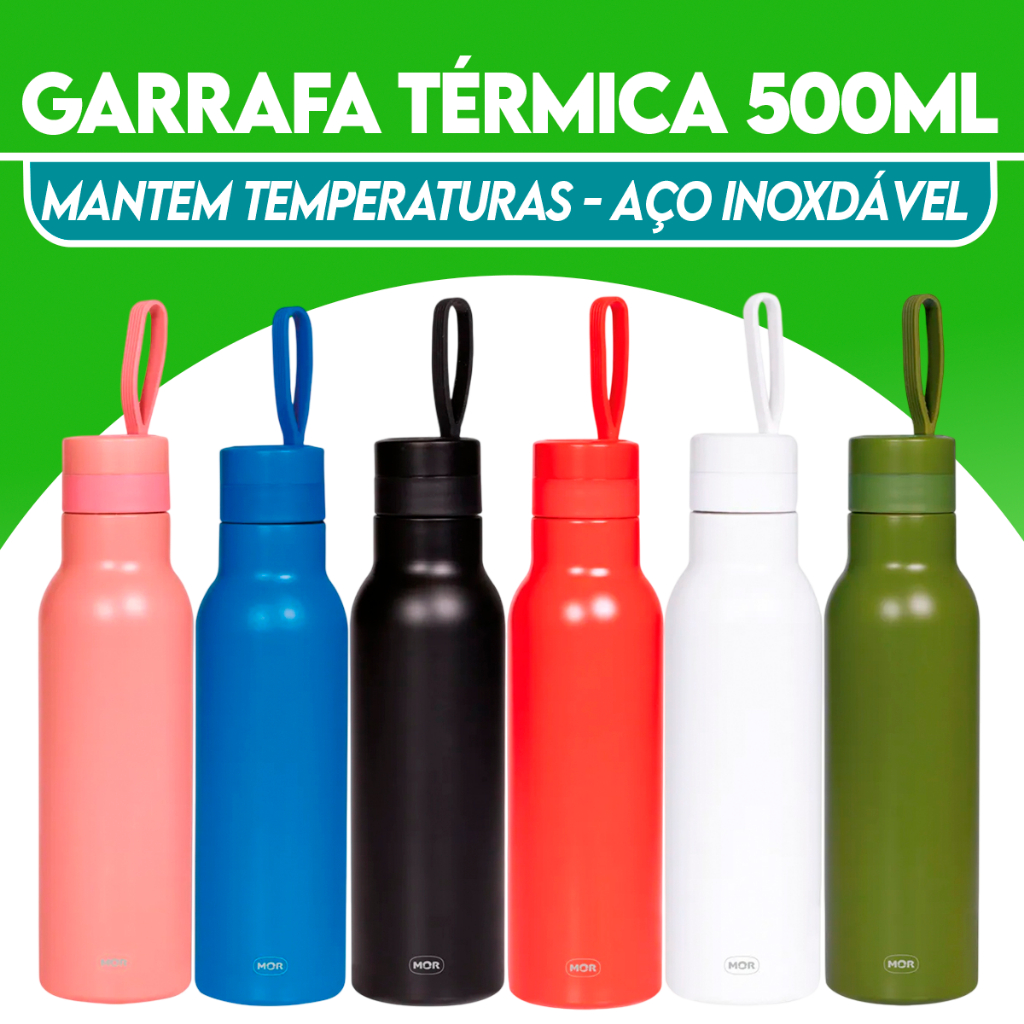 Garrafa Térmica Inox Inteligente de 500 ml Perfeita para Viagens e Escritório