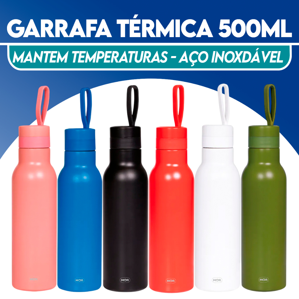Garrafa Térmica Inox Inteligente de 500 ml Perfeita para Viagens e Escritório