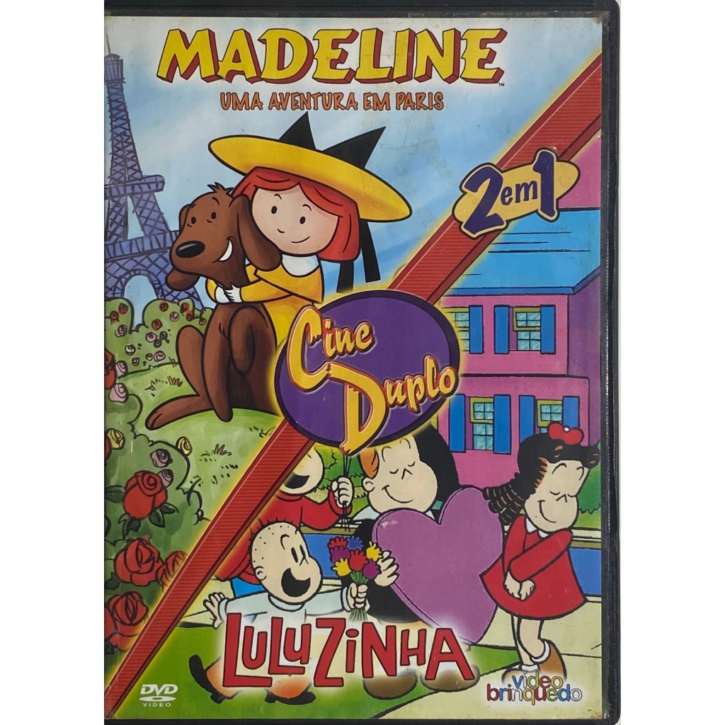 Madeline uma aventura em Paris + Luluzinha - Cine Duplo - DVD 2 em 1 Original - Raridade
