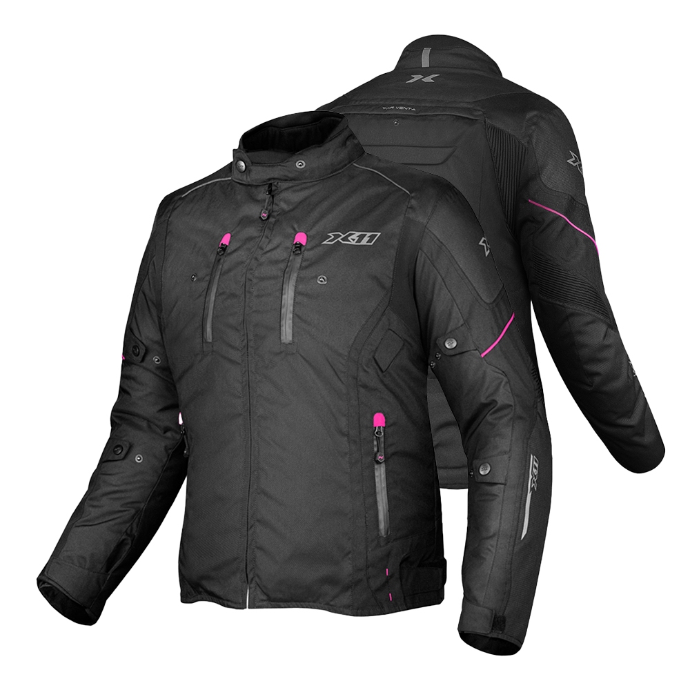 Jaqueta Iron 3 Feminina X11 Impermeável Motociclista Bolso Com MP3 System
