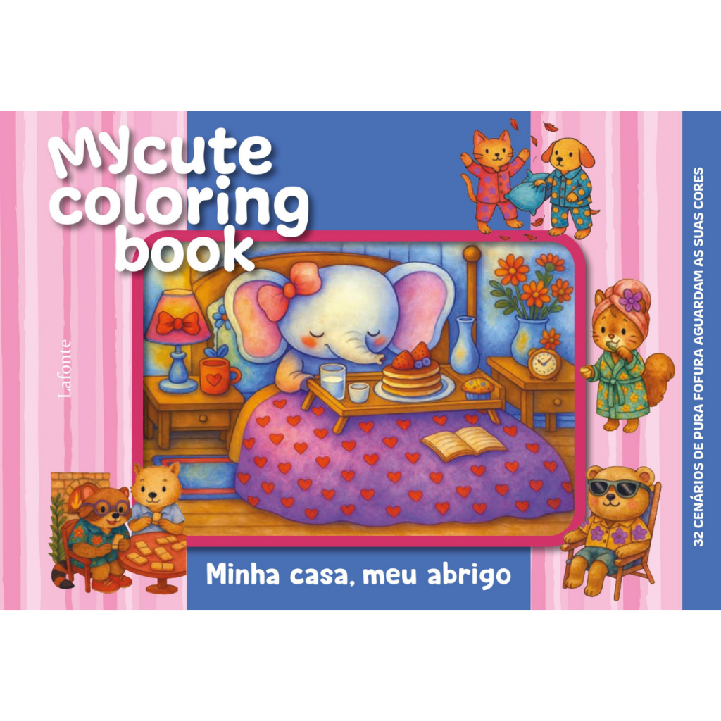 Minha Casa, Meu Abrigo - Capa Dura Espiral - My Cute Coloring Book