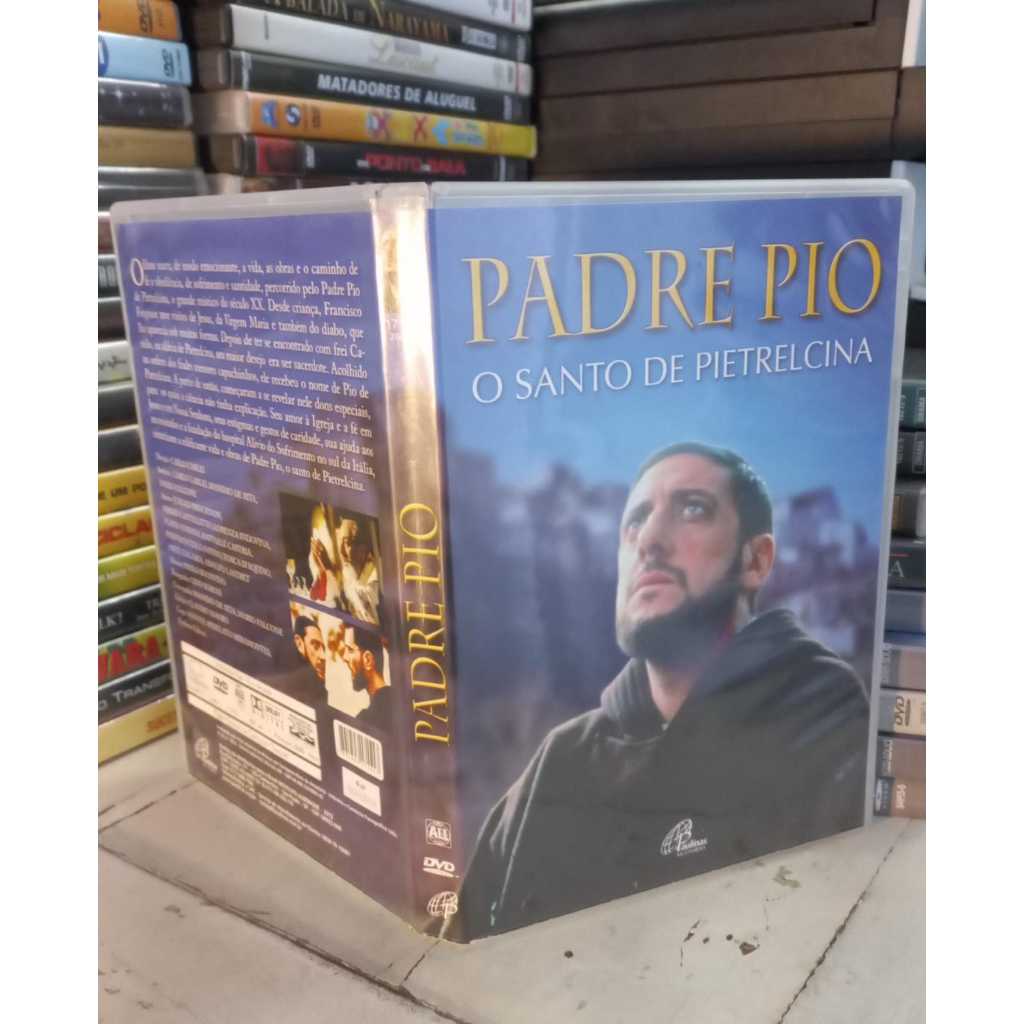 DVD Padre Pio O Santo De Pietrelcina - Sérgio Castelitto - Duplo -NOVO Raro Paulinas Multimidea -Original