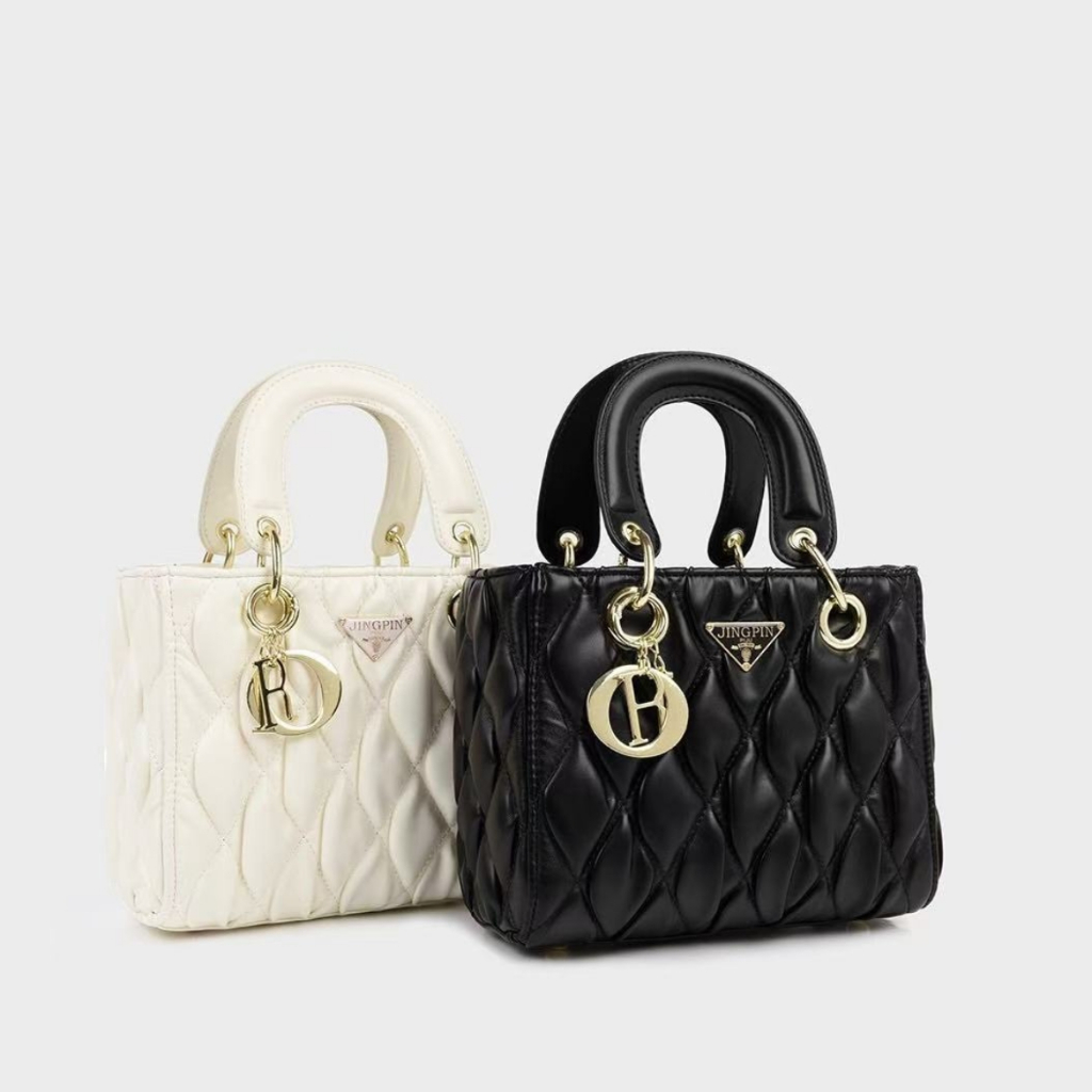 Bolsa Feminina Tiracolo Transversal Quadrada Chique Elegante Moda Preto Branco em Oferta na Shopee
