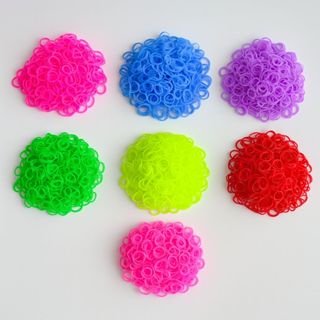 Kit 1.000 Elástico Pet Shop Silicone Colorido Grossinho Cabelo Infantil Pulseira Penteado Banho e Tosa em Oferta na Shopee