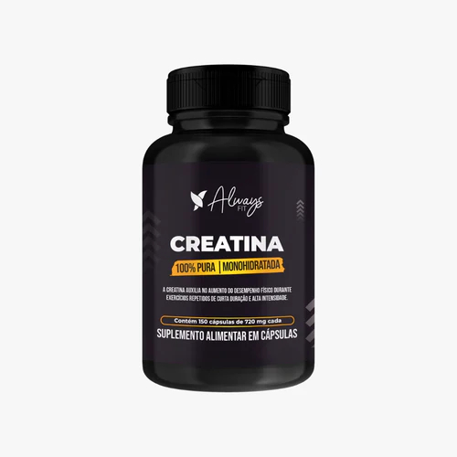 Creatina Monohidratada Always Fit 100% Pura - 150 Cápsulas - 1 Unidade