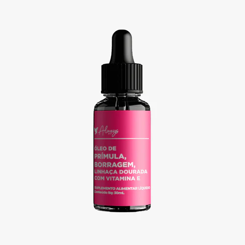 Composto Meno - AlwaysFit  - FemmeCalm - Óleos de Prímula, Borragem, Linhaça e Vitamina E - 6 Un