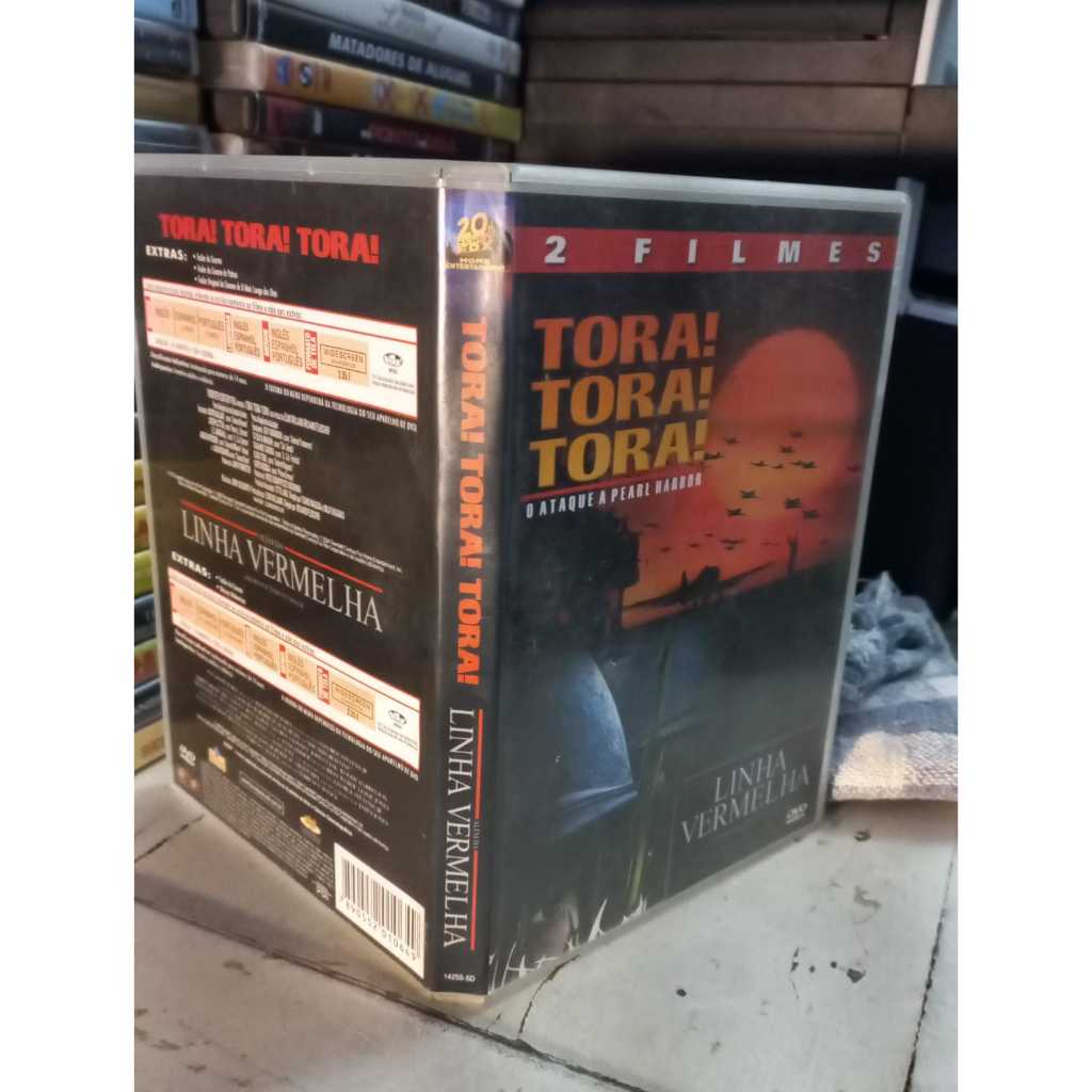 DVD tora! tora! tora! o ataque a Pearl Harbor - alem da linha vermelha -2 dvd 2 filmes guerra originais - Novos Fox