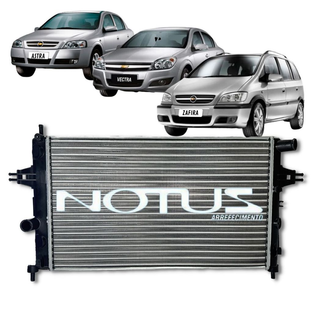 Radiador Notus Gm Astra Zafira 1999 Diante Vectra 2006 Diante Manual - Spare Parts and Accessories for Vehicles