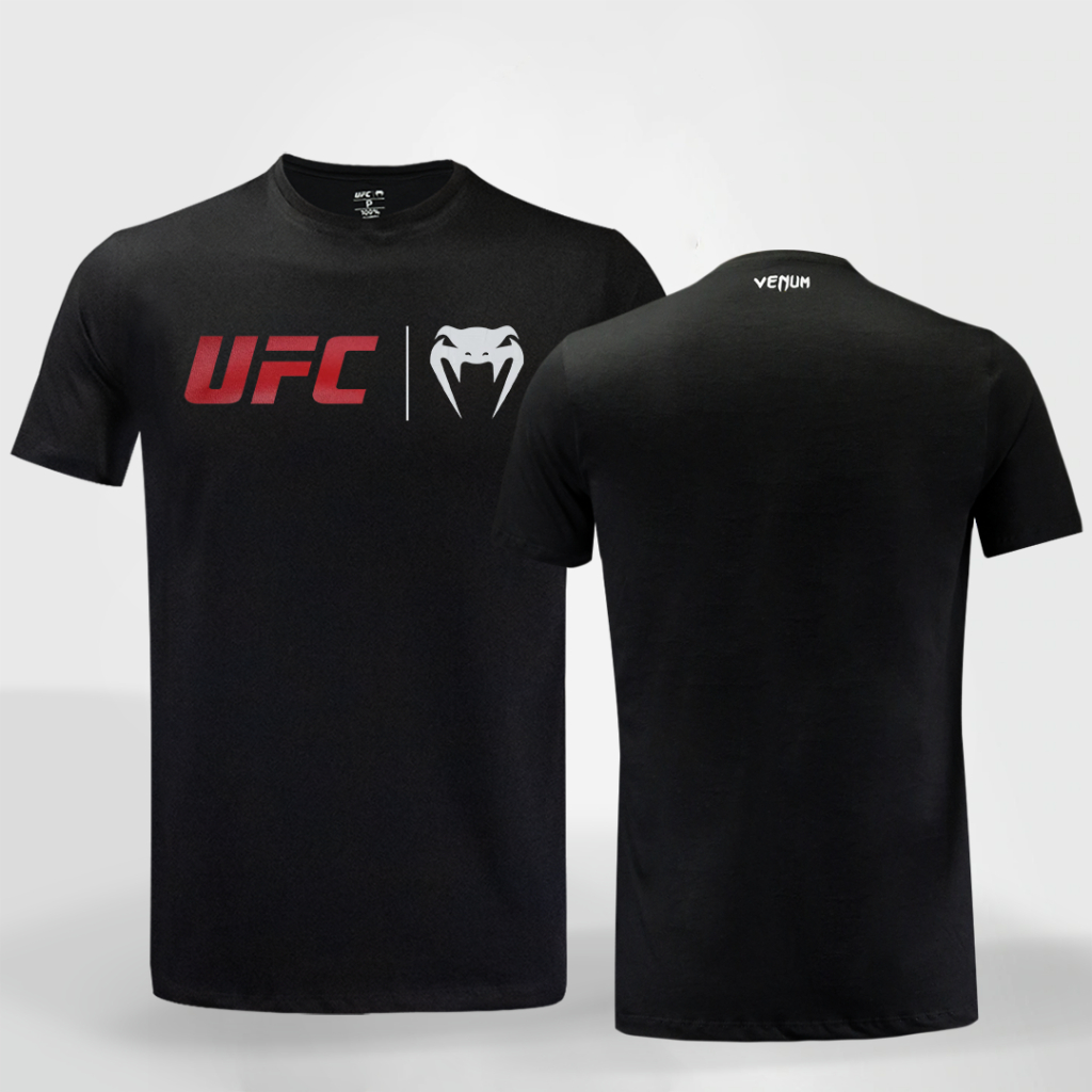 Camisa UFC Venum Classic Preto Black/Red em Oferta na Shopee