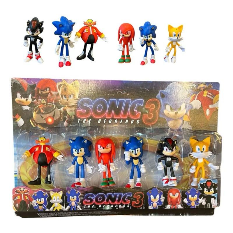 Sonic Cartelado Bonecos Com Vilão