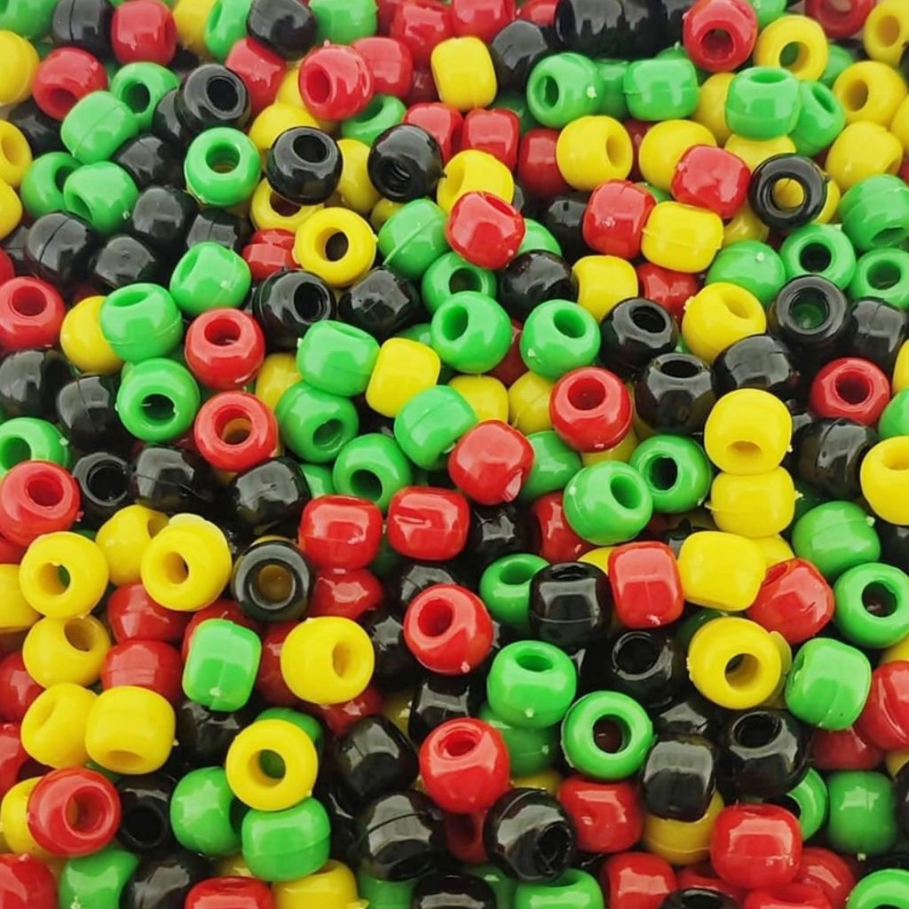 100 unidades Miçangas Tererê Reggae Para Bijuterias Artesanato Pulseiras Tranças