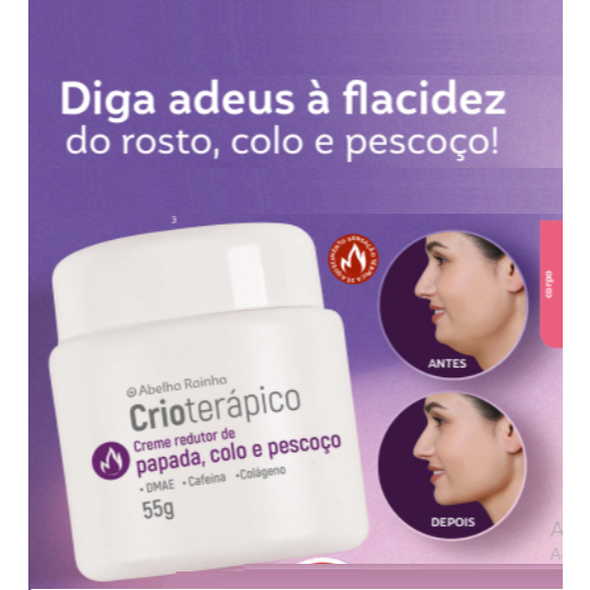 Creme Redutor de Papada, Colo e Pescoço - Abelha Rainha
