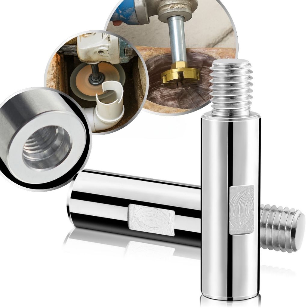 Haste Alongador Prolongador Extensão 8cm Parafuso M10 / M10 Politriz Rotativa Esmerilhadeira Lixadeira Soquete Adaptador