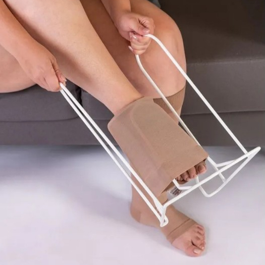 Calçador de Meias Elásticas Compressão VAGALUMY Mordomo Calçador de Meias de Para Idosos