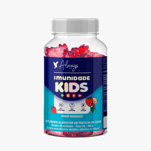Gummy Kids - Vitamina C, Vitamina D3, Vitamina E e Zinco - 30 Gummies - 1 Unidade