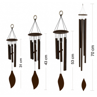 Mensageiro Sino dos Ventos de Metal PROMOCÃO 4 tamanhos em Oferta na Shopee