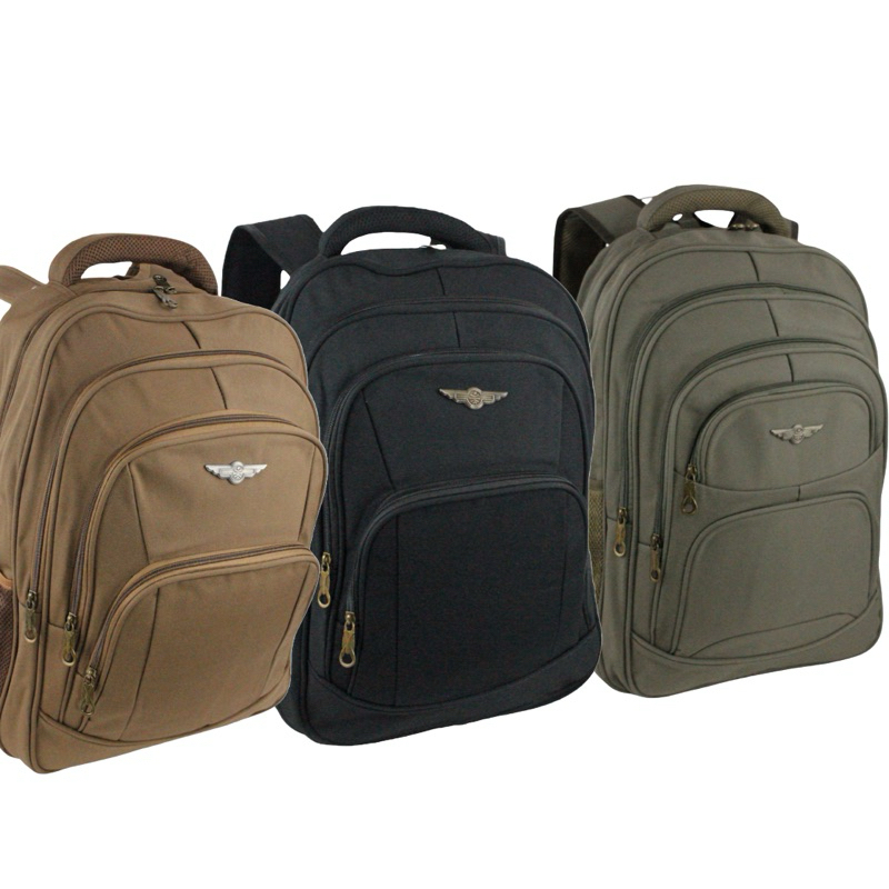 Mochila de Lona Reforçada Impermeável – Tamanho Grande Espaçosa, resistente Ideal para viagens, trabalho ou estudos