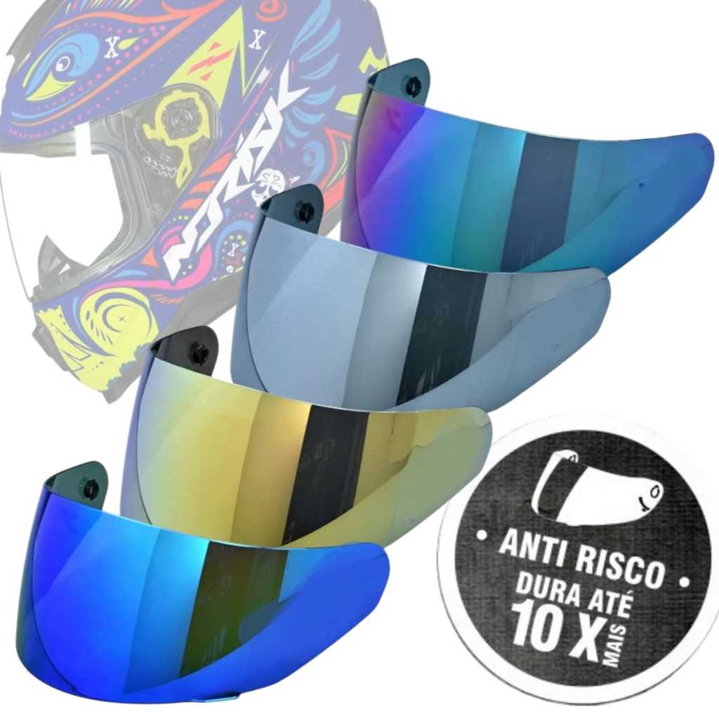 TSF | Viseira Norisk Razor Ff802 Razor Espelhada Camaleão FF391 em Oferta na Shopee