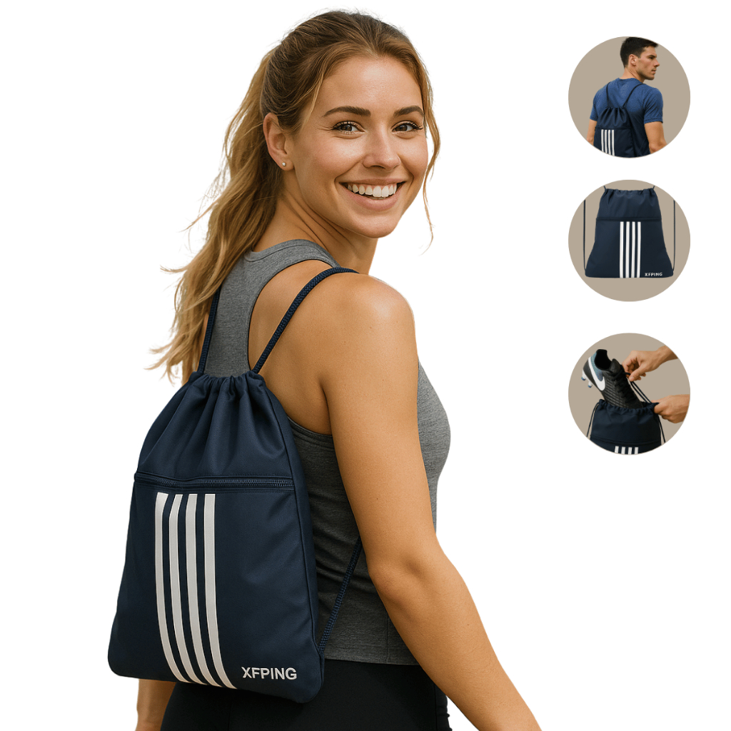 Mochila Saco de Academia Corrida Esporte Praia Unissex Nylon